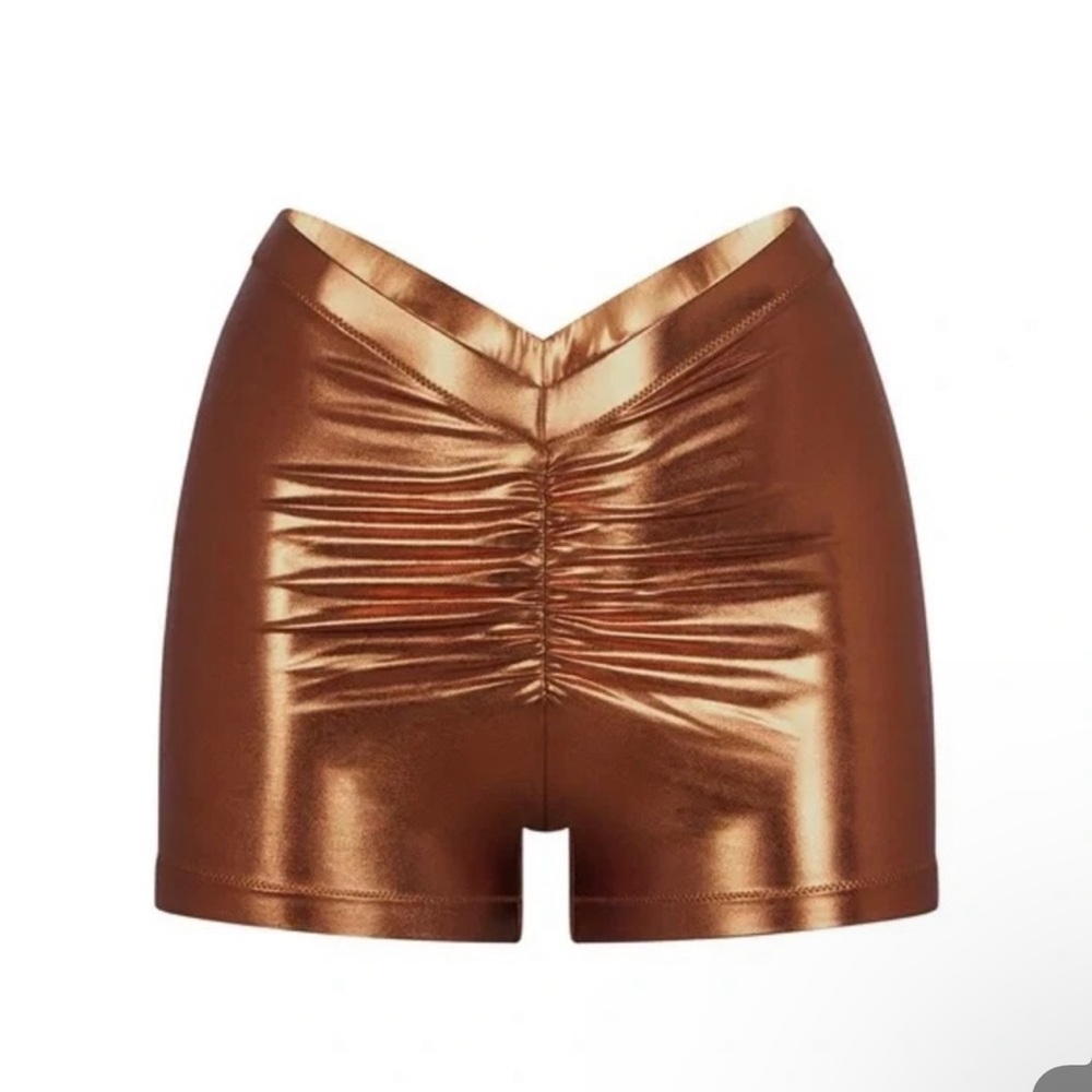 Skims Swim V Waist metallic shorts